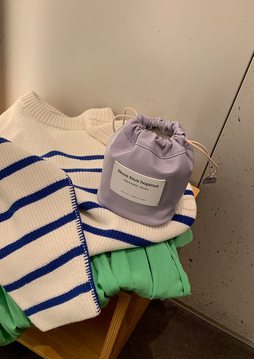 2NDF (투엔디에프)pika bag _Lilac Purple /1:1자체제작/네이밍오더/데일리가방/여성가방/핸드백/토트백
